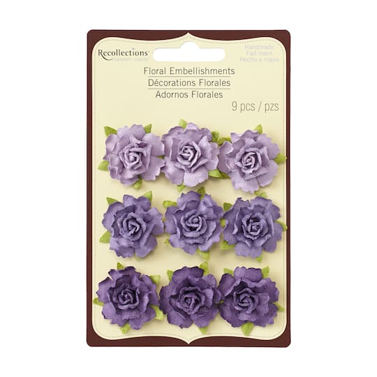 Small Lavender Rose Embellishments by Recollections&#x2122; Signature&#x2122;